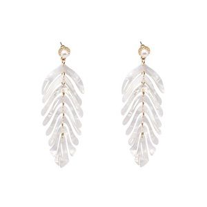 Fashion Jewelry | Prom Earrings | Wedding Jewelry White Earrings | Dangle Drop